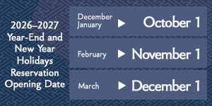 Reservations for December and January